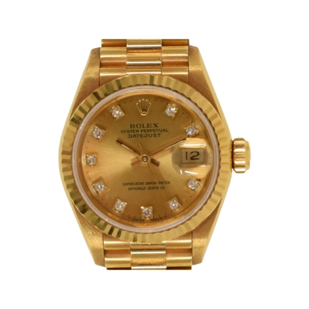 Rolex Lady-Datejust Yellow Gold Champagne Diamond Dial 69178G