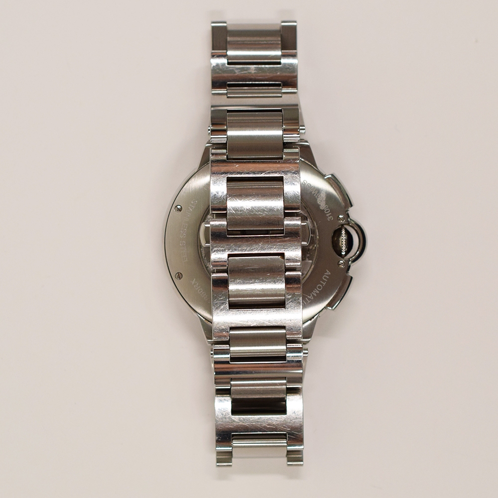 Cartier Ballon Bleu Stainless Steel Black Roman Dial W6920025