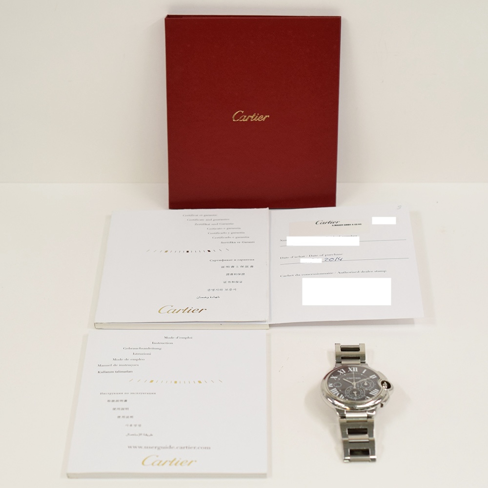 Cartier Ballon Bleu Stainless Steel Black Roman Dial W6920025