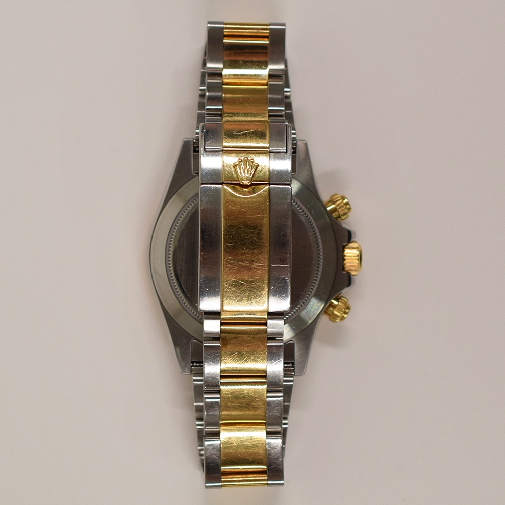 Rolex Daytona Stainless Steel and Yellow Gold Champagne Dial 116523