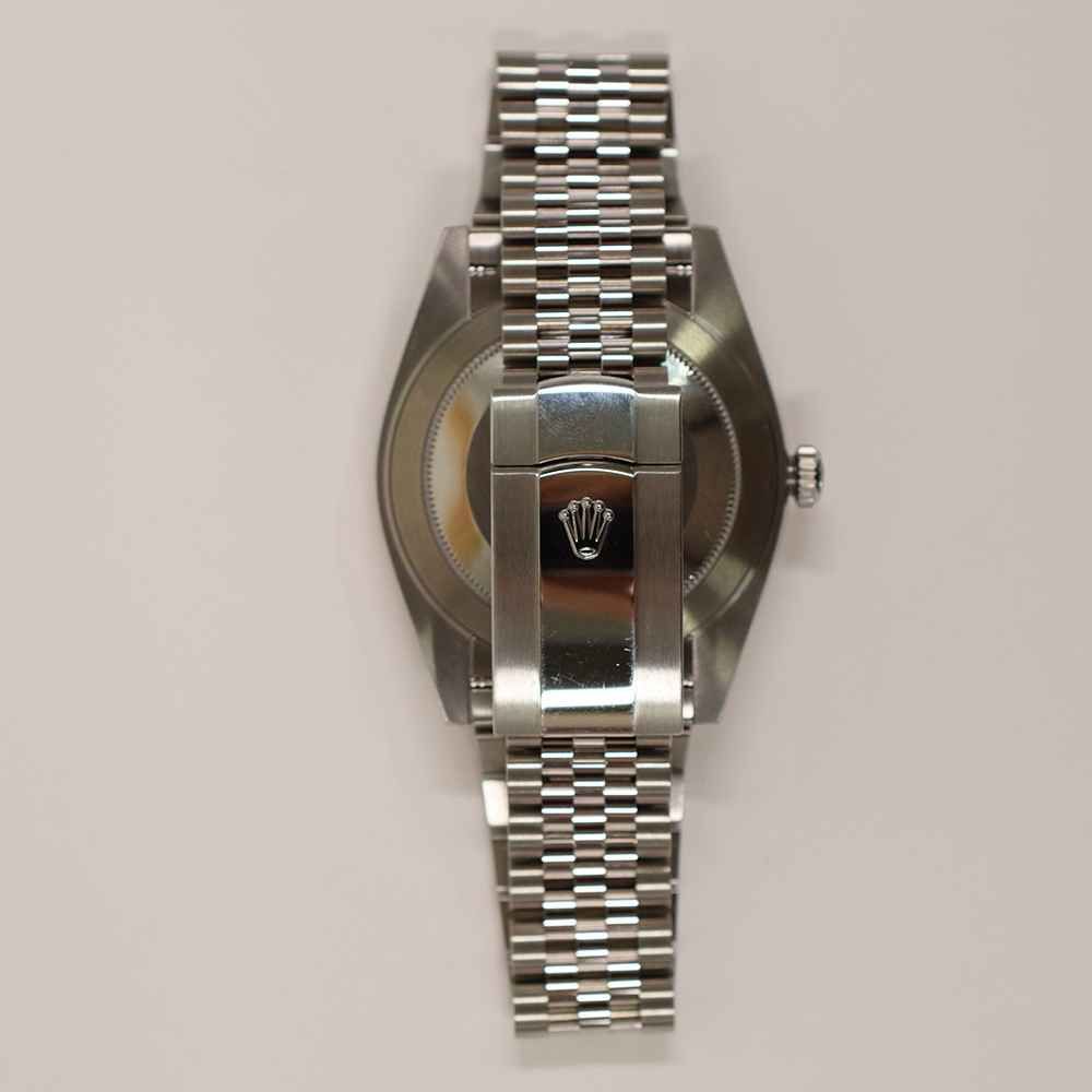 Rolex Datejust Stainless Steel and White Gold Blue Roman Dial 126334