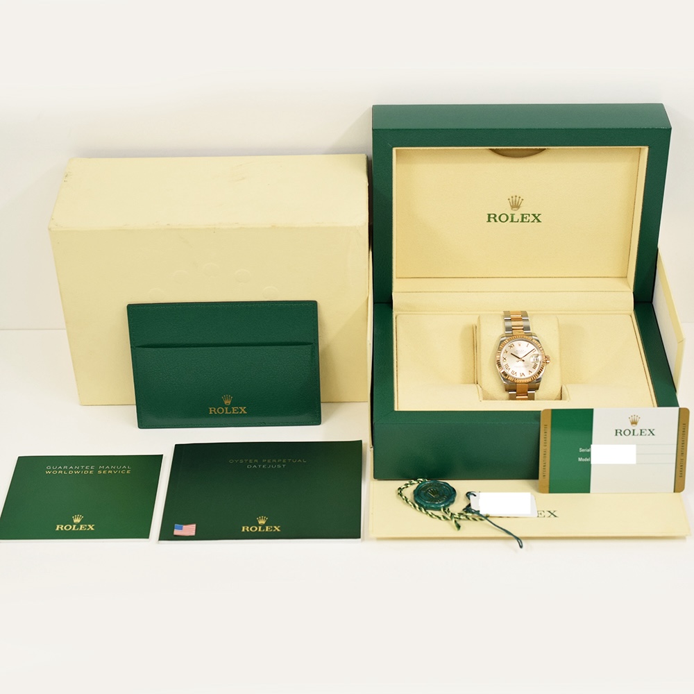 Rolex Datejust 31 Stainless Steel and Rose Gold Pink Roman Dial 178271