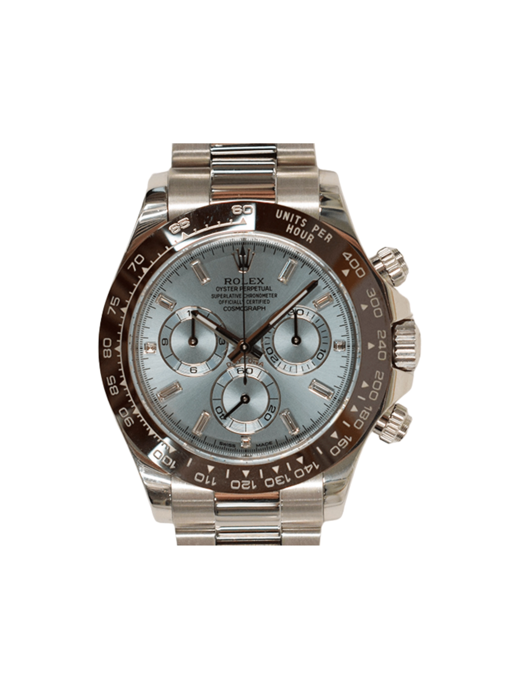 Rolex Daytona Platinum Ice Blue Diamond Dial 116506