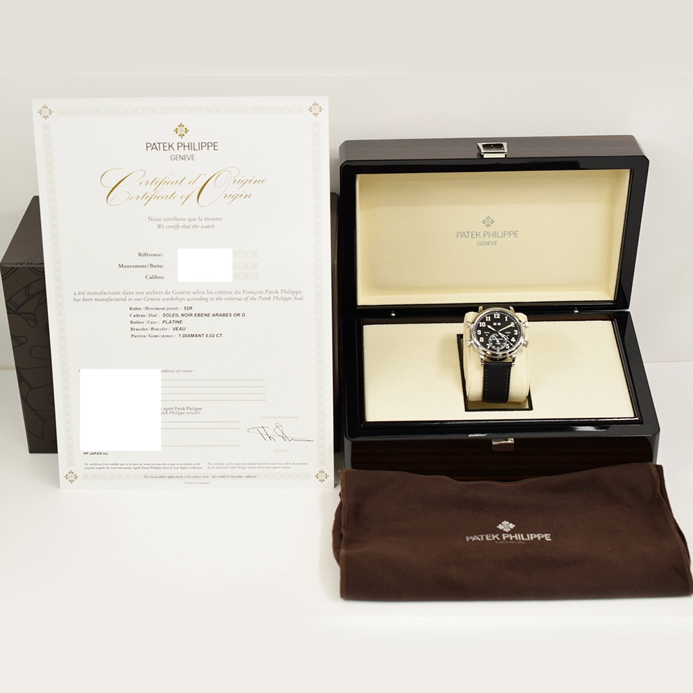 Patek Philippe Grand Complications Platinum Black Arabic Dial 5520P-001