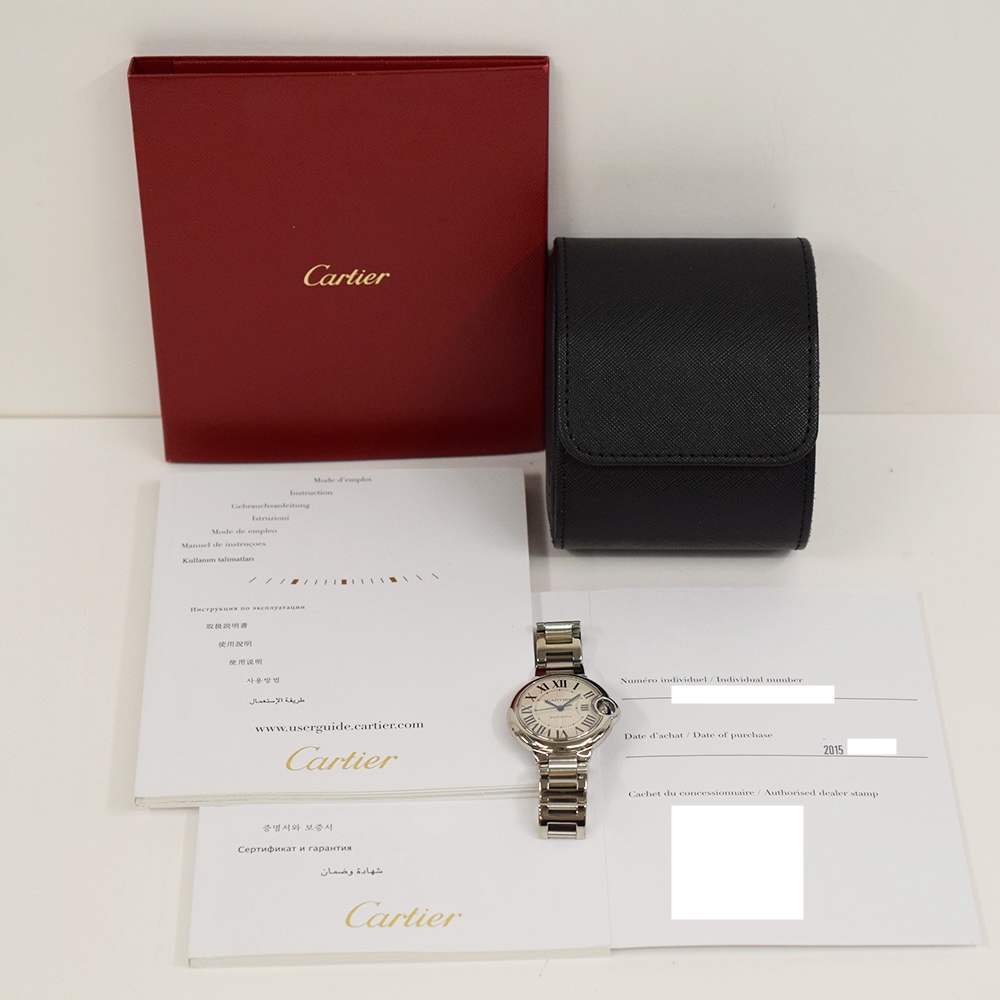 Cartier Ballon Bleu Stainless Steel Silver Roman Dial W6920071
