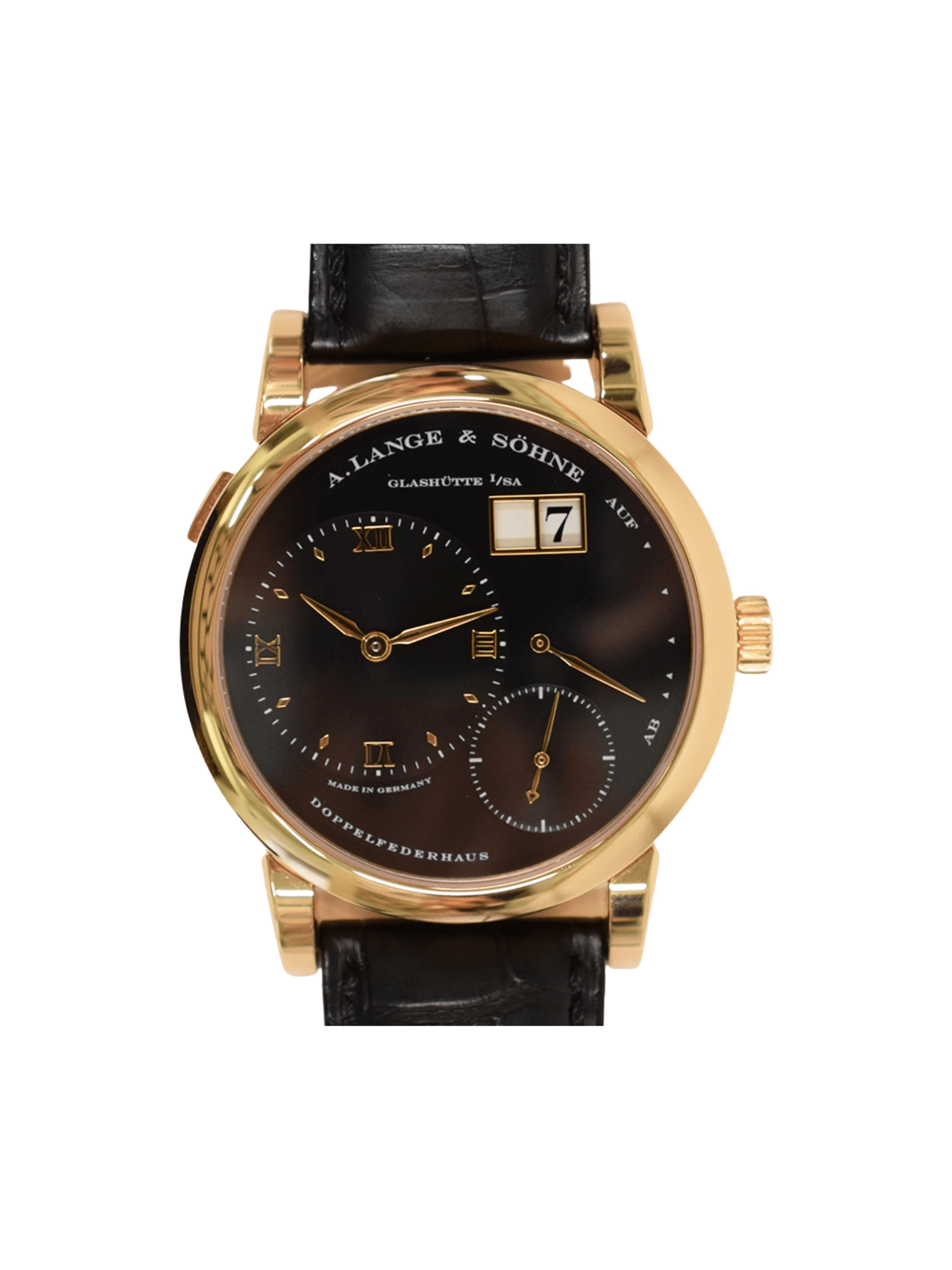 A. Lange & Söhne Lange 1 Rose Gold Black Dial 101.031