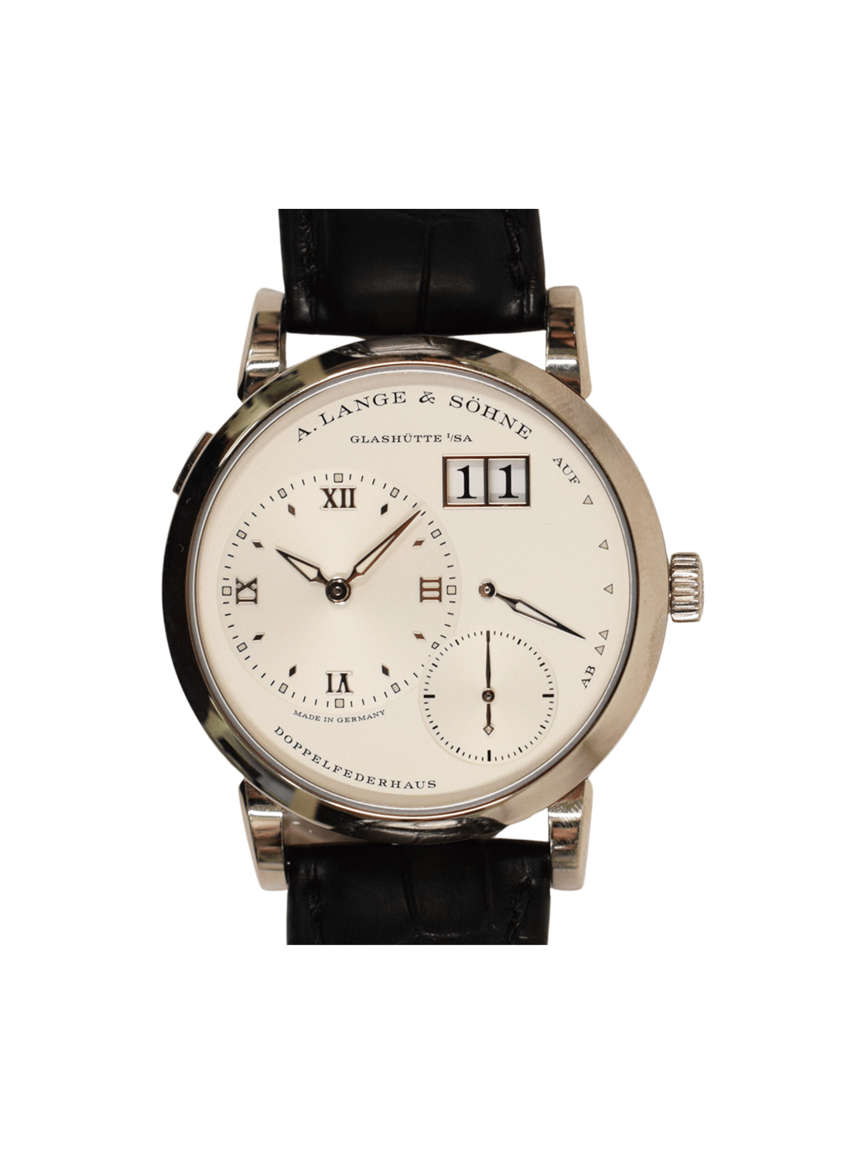 A. Lange & Söhne Lange 1 Stainless Steel Silver Roman Dial 191.039