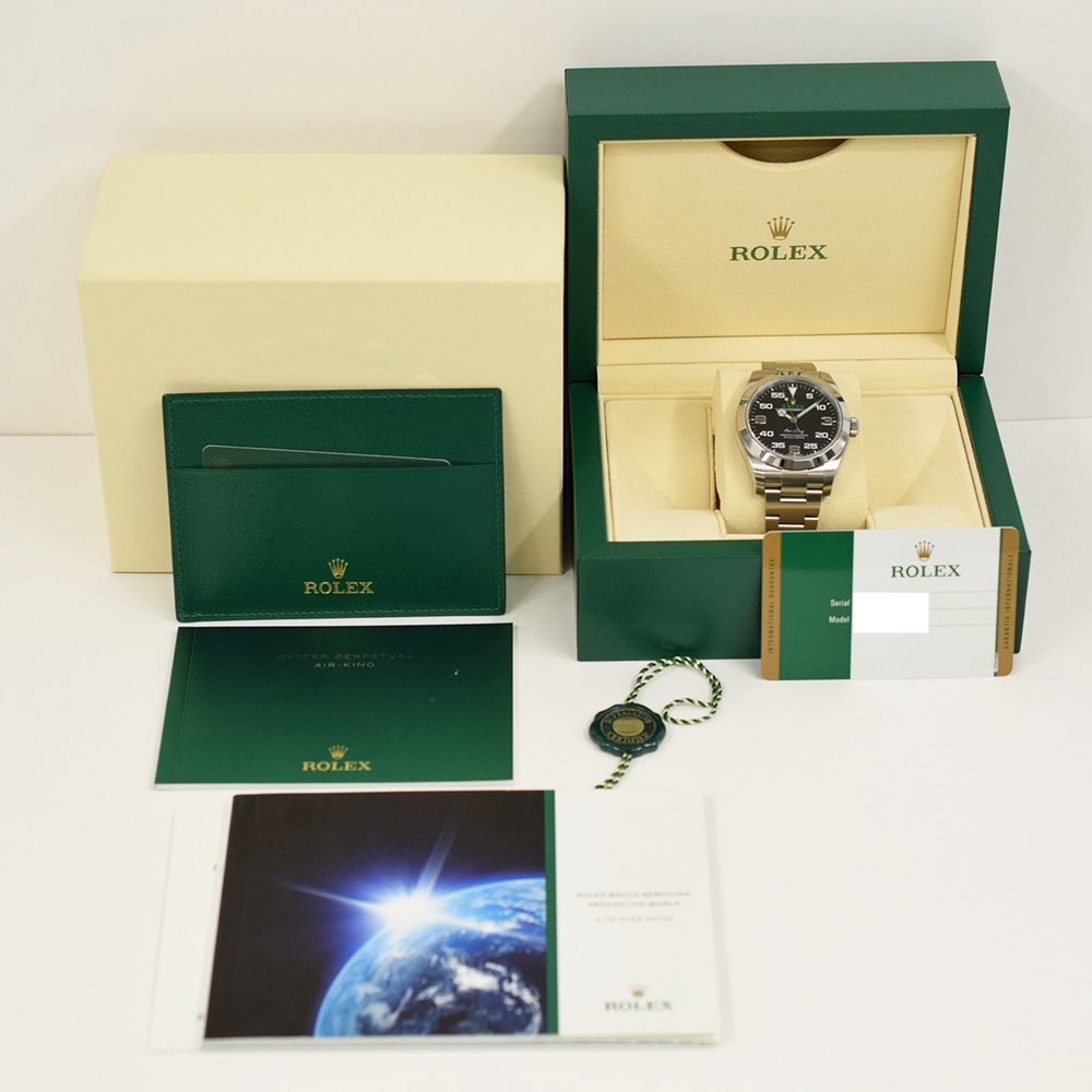 Rolex Air-King Stainless Steel Black Arabic Dial 116900