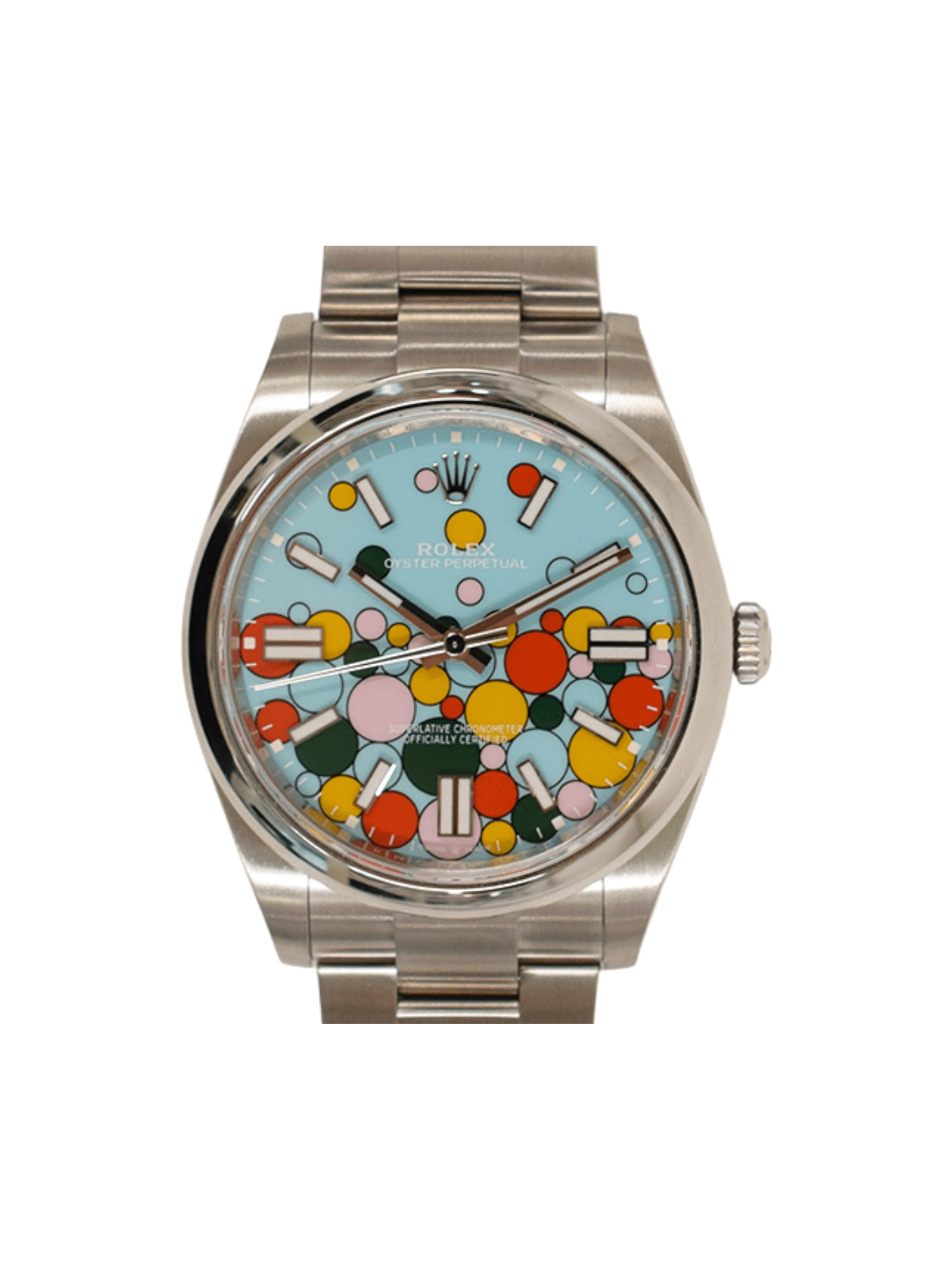 Rolex Oyster Perpetual 41 Stainless Steel "Celebration" Dial 124300