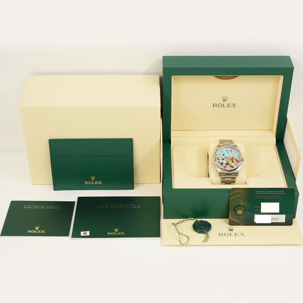 Rolex Oyster Perpetual 41 Stainless Steel "Celebration" Dial 124300