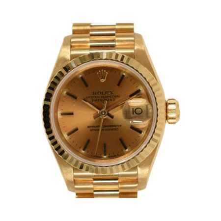 Rolex Lady-Datejust Yellow Gold Champagne Dial 69178