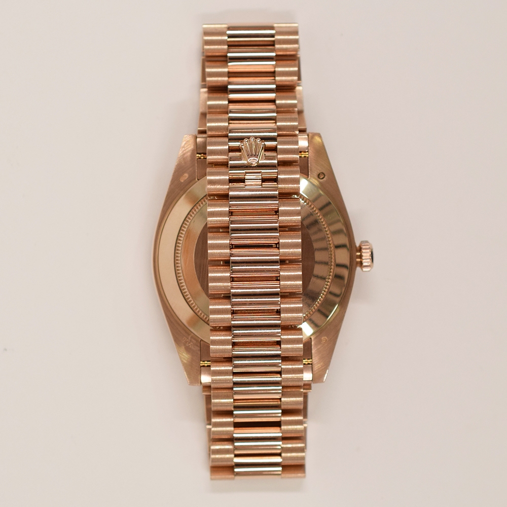 Rolex Day-Date 40 Rose Gold Chocolate Diamond Dial 228345RBR