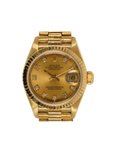 Rolex Lady-Datejust Yellow Gold Champagne Diamond Dial 69178G