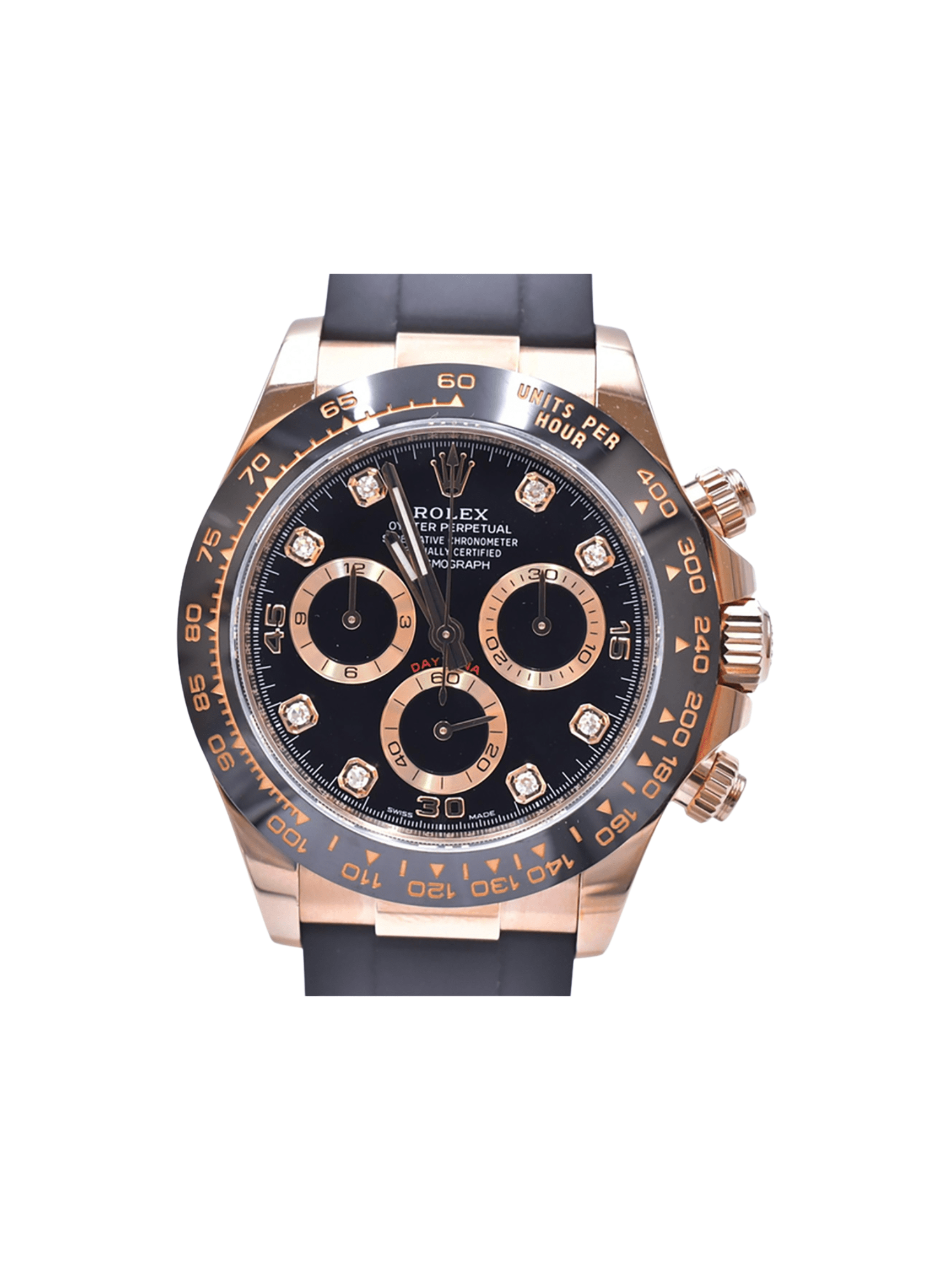 Rolex Daytona Rose Gold Black Diamond Dial 116515LN