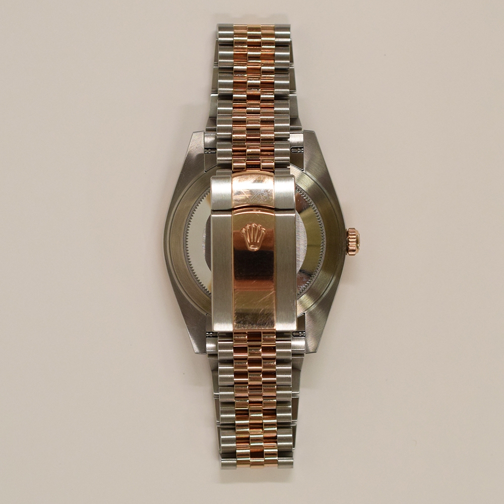Rolex Datejust 41 Stainless Steel and Rose Gold Wimbledon Roman Dial 126331