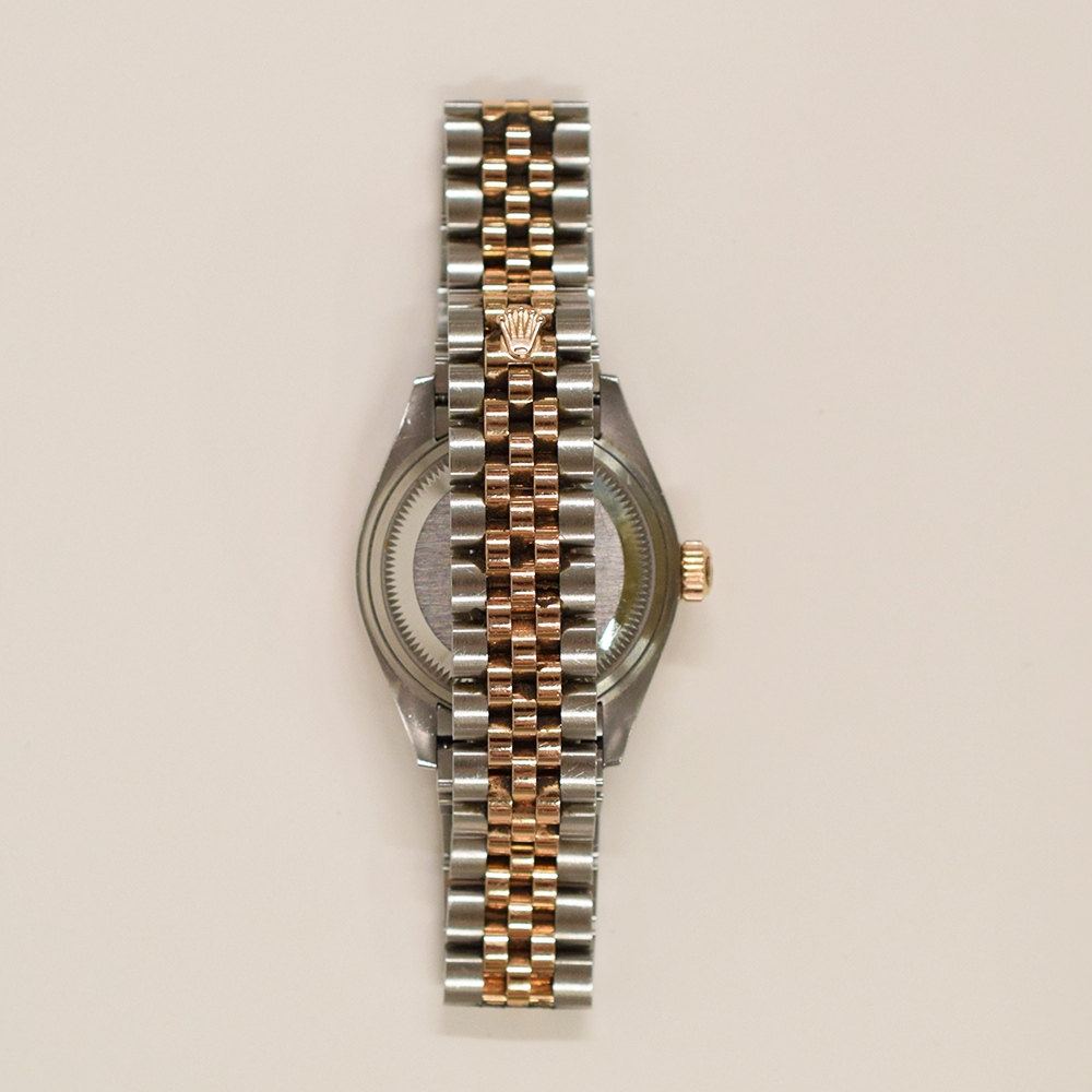 Rolex Lady-Datejust Stainless Steel and Rose Gold Chocolate Diamond Dial 279381RBR