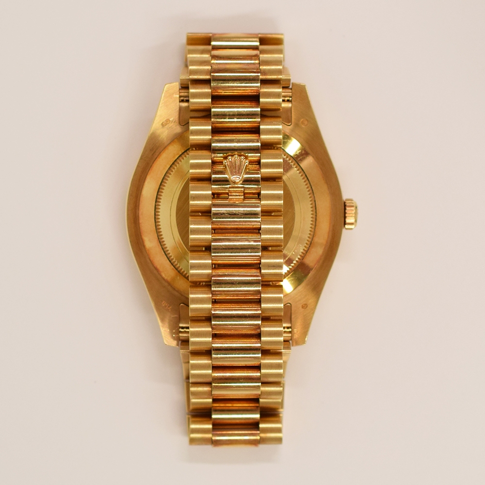 Rolex Day-Date II Yellow Gold Champagne Diamond Dial 218238A