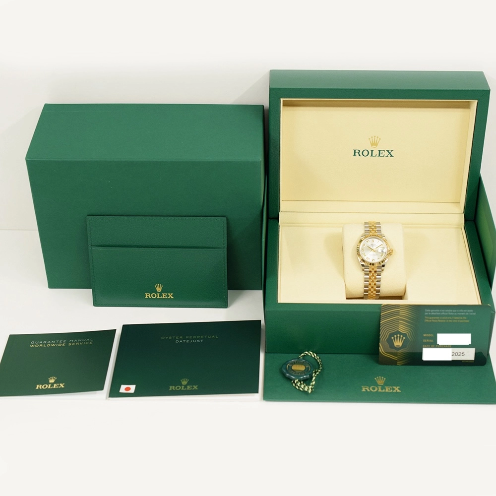 Rolex Lady-Datejust Stainless Steel and Yellow Gold Silver Roman Dial 279173