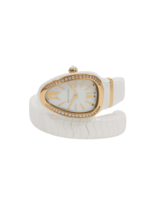 Bvlgari Pasha de Cartier Ceramic White Gold White Roman Dial SPC35WG