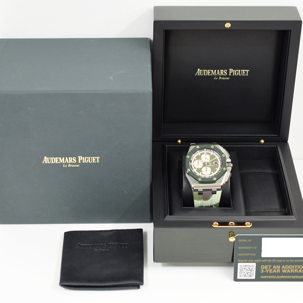 Audemars Piguet Royal Oak Offshore Chronograph Stainless Steel Green Dial 26400SO.OO.A055CA.01