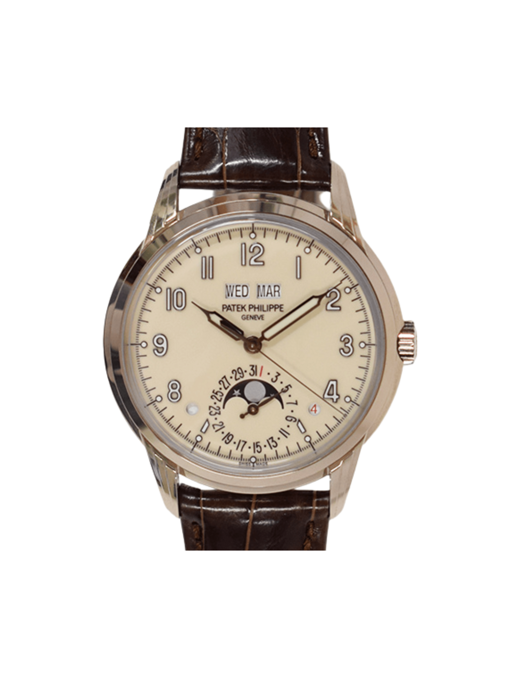 Patek Philippe Perpetual Calendar White Gold Ivory Arabic Dial 5320G-001
