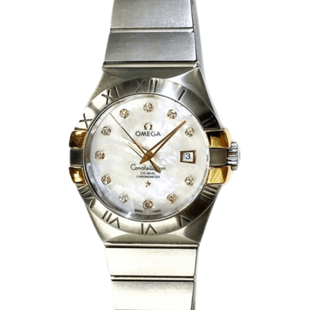Omega Constellation Co-Axial Stainless Steel and Rose Gold White Dial 123.20.31.20.55.003