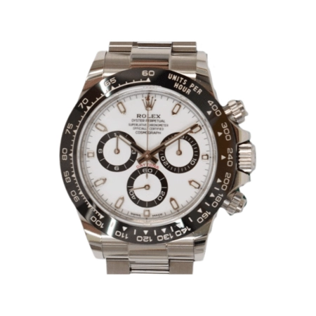 Rolex Daytona Stainless Steel Ceramic Bezel White Dial 116500LN