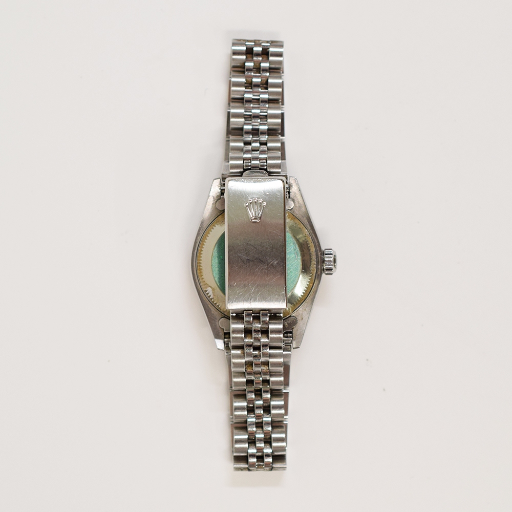 Rolex Lady-Datejust Stainless Steel/White Gold with Silver Diamond Dial 79174G
