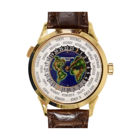 Patek Philippe World Time Complications Yellow Gold Enamel Dial 5231J-001