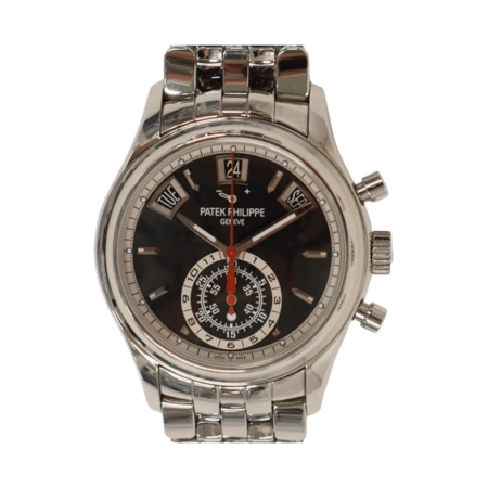Patek Philippe Complications Annual Calendar Chronograph Stainless Steel Black Dial 5960/1A-010