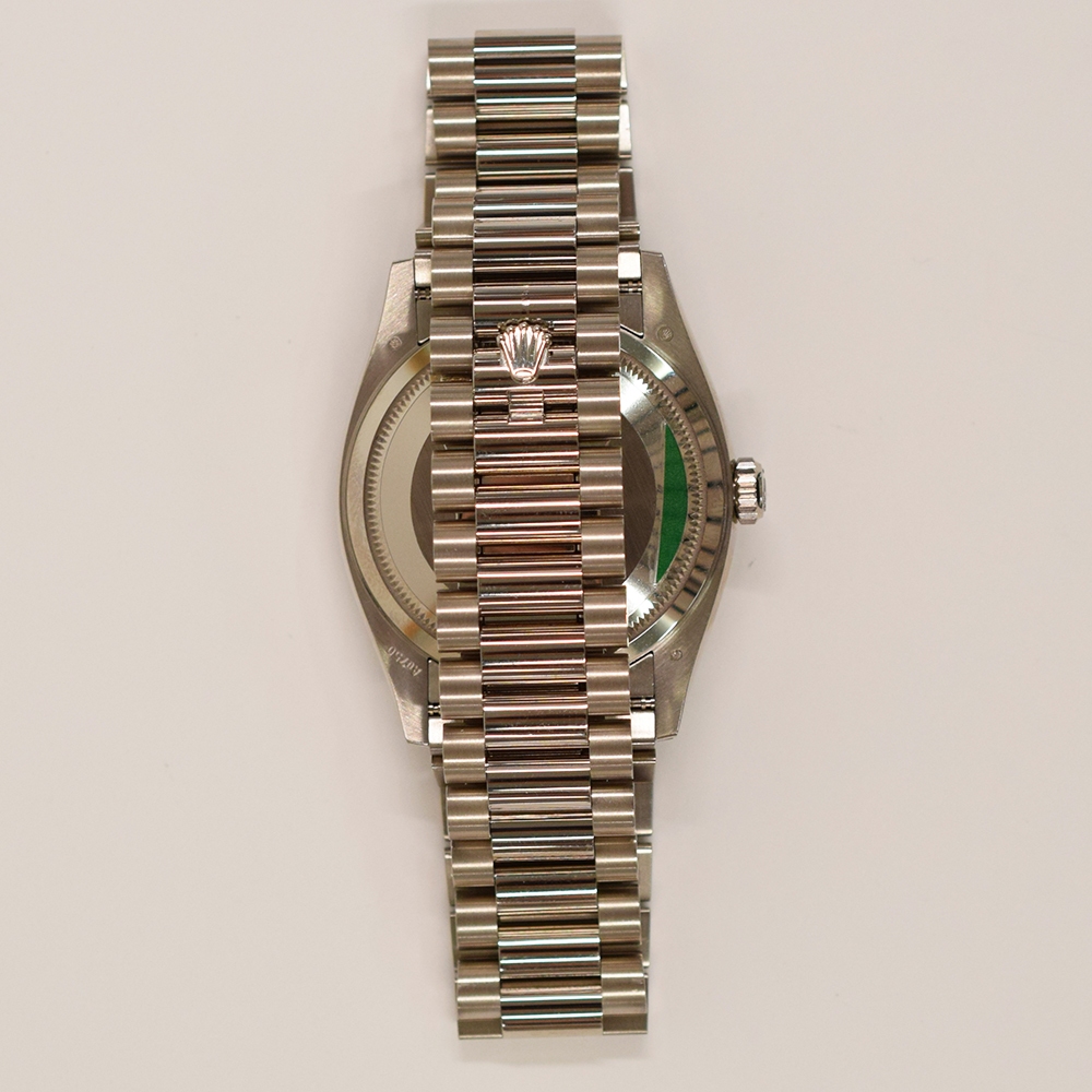 Rolex Day-Date 36 White Gold White Roman Dial 128349RBR