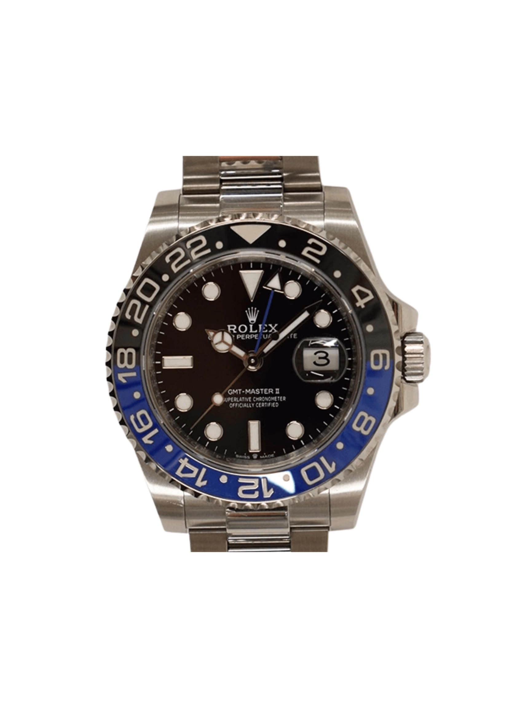 Rolex GMT-Master II Stainless Steel "Batman" Black Dial 126710BLNR