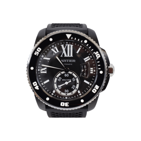 Cartier Calibre De Cartier Diver ADLC-Coated Stainless Steel Black Roman Dial WSCA0006