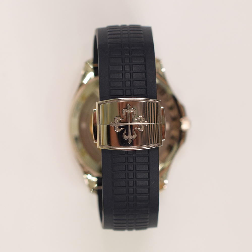Patek Philippe Aquanaut White Gold Blue Arabic Dial 5168G-001