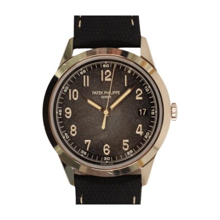 Patek Philippe Calatrava Date White Gold Black Arabic Dial 5226G-001