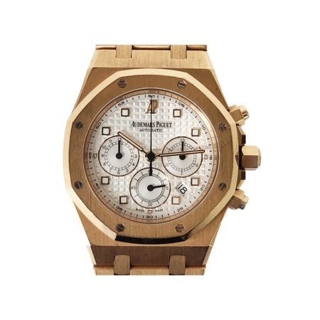 Audemars Piguet Royal Oak Chronograph Rose Gold White Dial 25960OR.00.1185OR.01