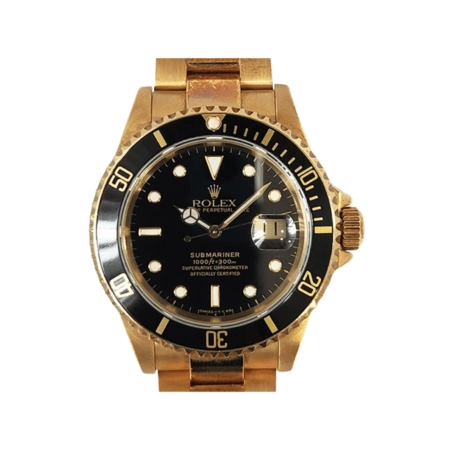 Rolex Submariner Date Yellow Gold Black Dial 16618