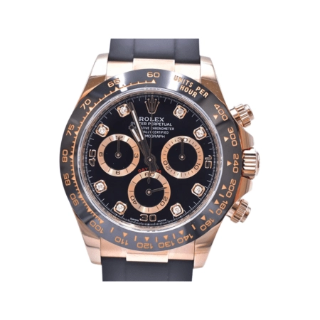 Rolex Daytona Rose Gold Black Diamond Dial 116515LN