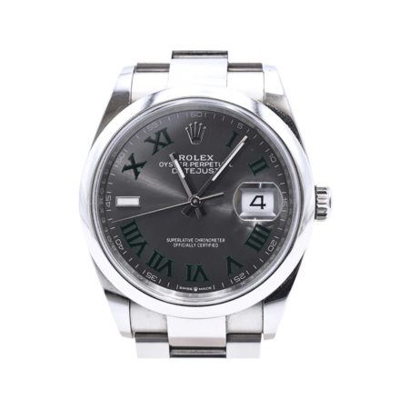 Rolex Datejust 36 Stainless Steel Wimbledon Roman Dial 126200