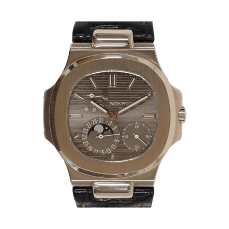 Patek Philippe Nautilus Moon Phases 40mm White Gold Grey Dial 5712G-001