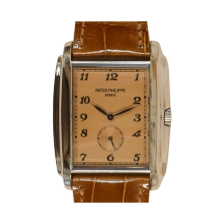 Patek Philippe Calatrava 37 White Gold Brown Arabic Dial 5124G-001