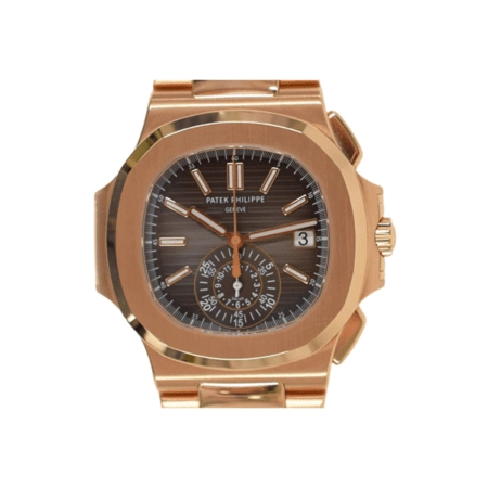 Patek Philippe Nautilus Chronograph Rose Gold Black Dial 5980/1R-001