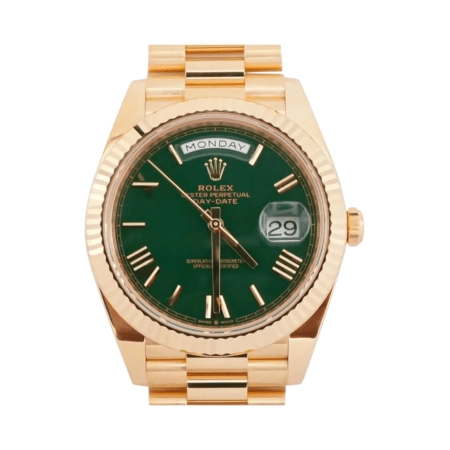 Rolex Day-Date 40 Yellow Gold Green Roman Dial 228238