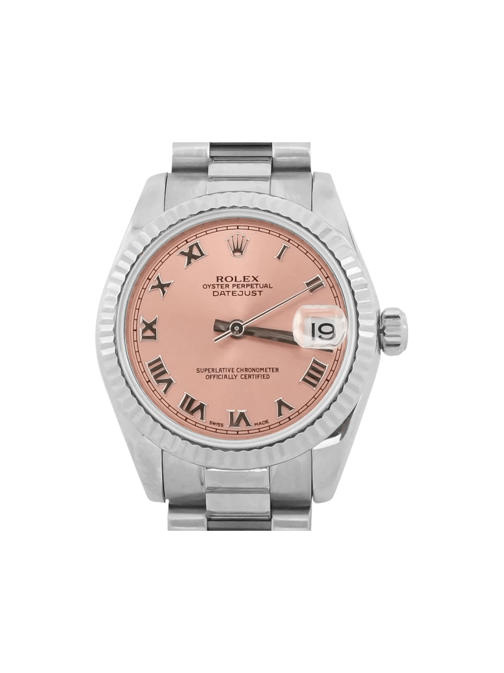 Rolex Datejust 31 White Gold Pink Roman Dial 178279