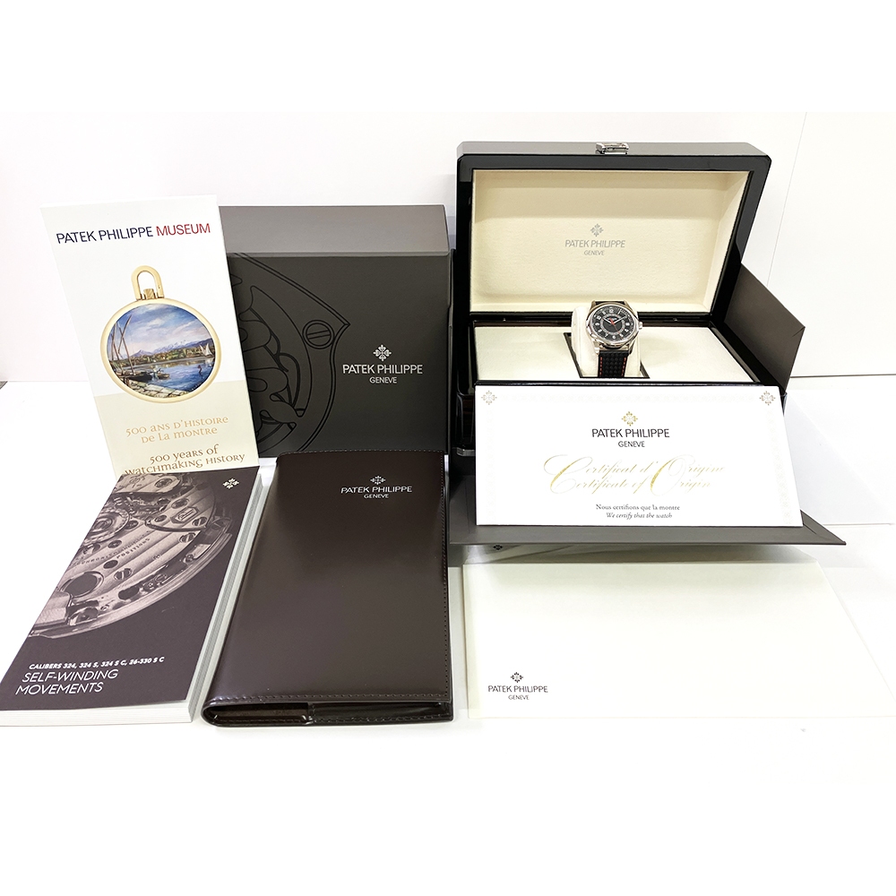 Patek Philippe Calatrava White Gold "Carbon" Motif Dial 6007G-010 - Image 3