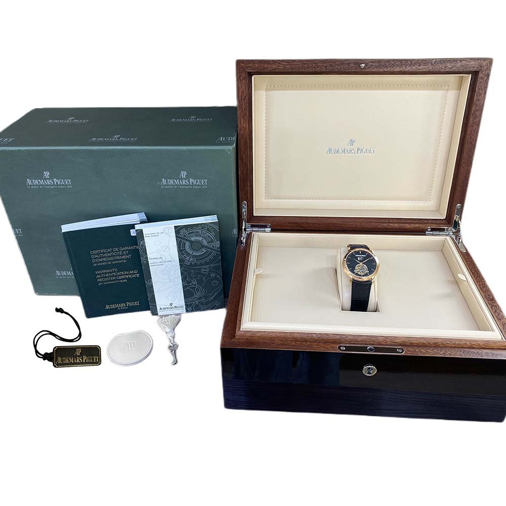 Audemars Piguet Jules Audemars Tourbillon Grande Date Rose Gold Black Dial 26559OR.OO.D002CR.01 - Image 3