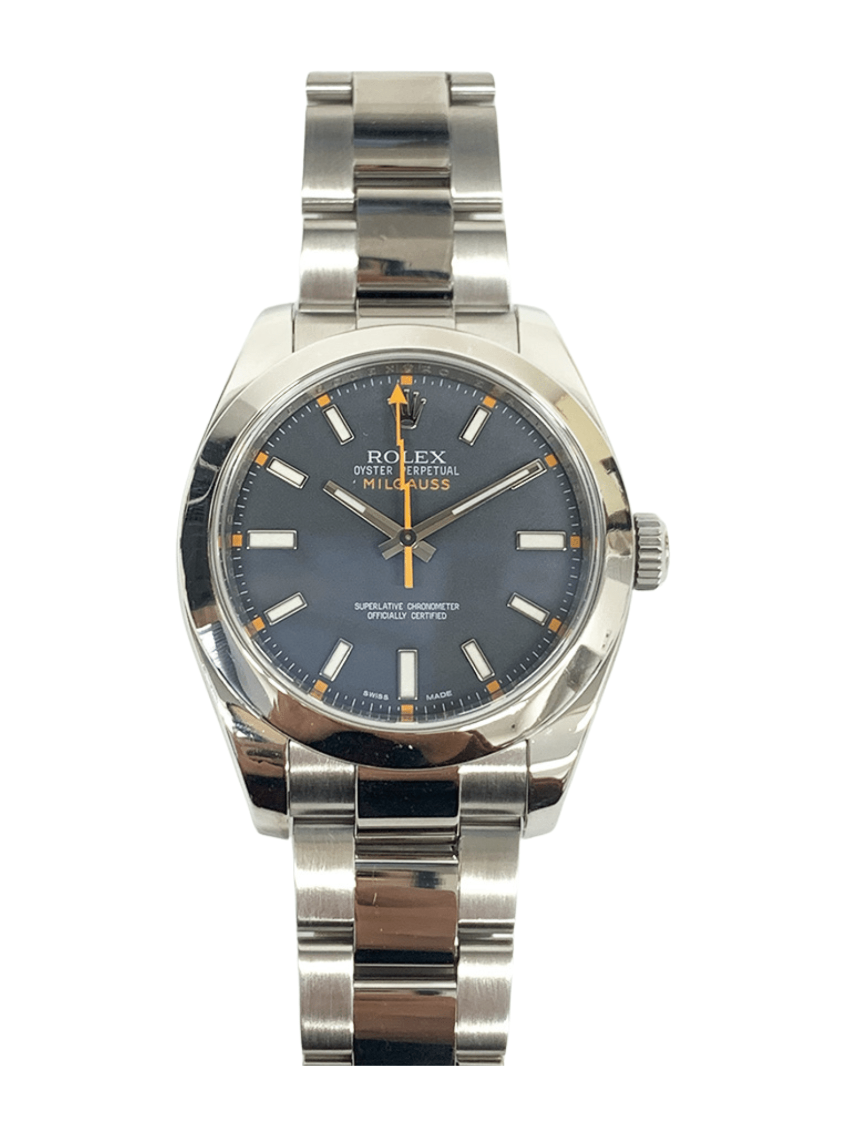 Rolex Oyster Perpetual Milgauss Black Dial 116400 Bracelet