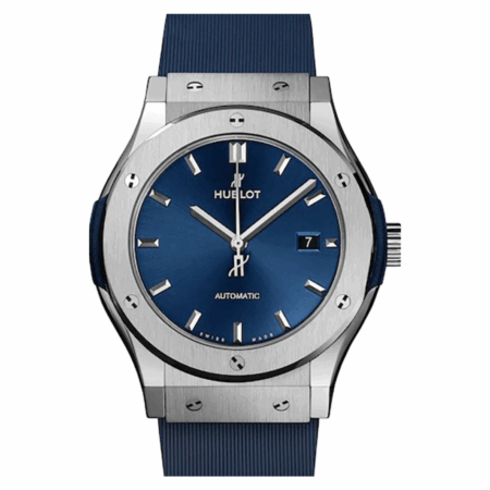 Hublot Classic Fusion Blue Titanium Blue Dial 542.NX.7170.RX Bracelet