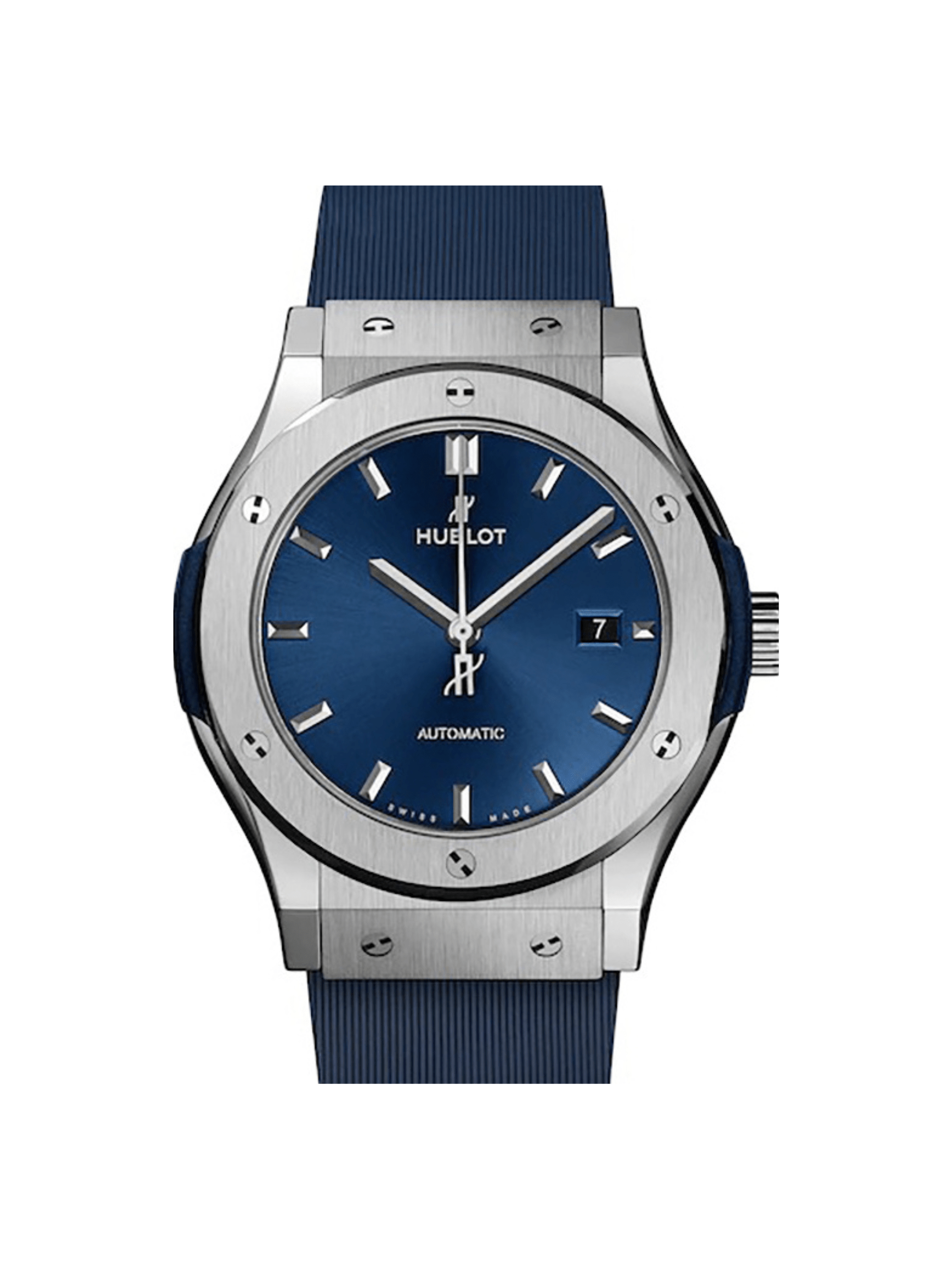 Hublot Classic Fusion Blue Titanium Blue Dial 542.NX.7170.RX Bracelet