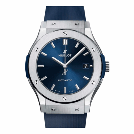 Hublot Classic Fusion Blue Titanium Blue Dial 511.NX.7170.RX Bracelet